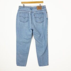 VINTAGE 90s LEVI’S 550 High Waisted Relaxed Fit Tapered Leg Denim Jeans Size 18